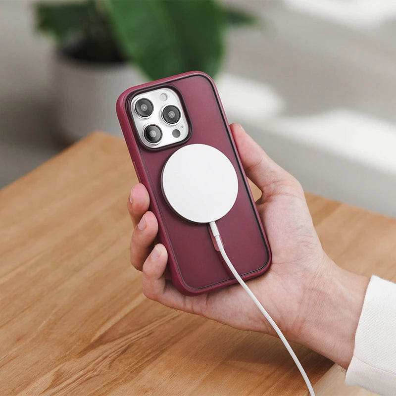 iPhone 14 Clear Case MagSafe red/matt