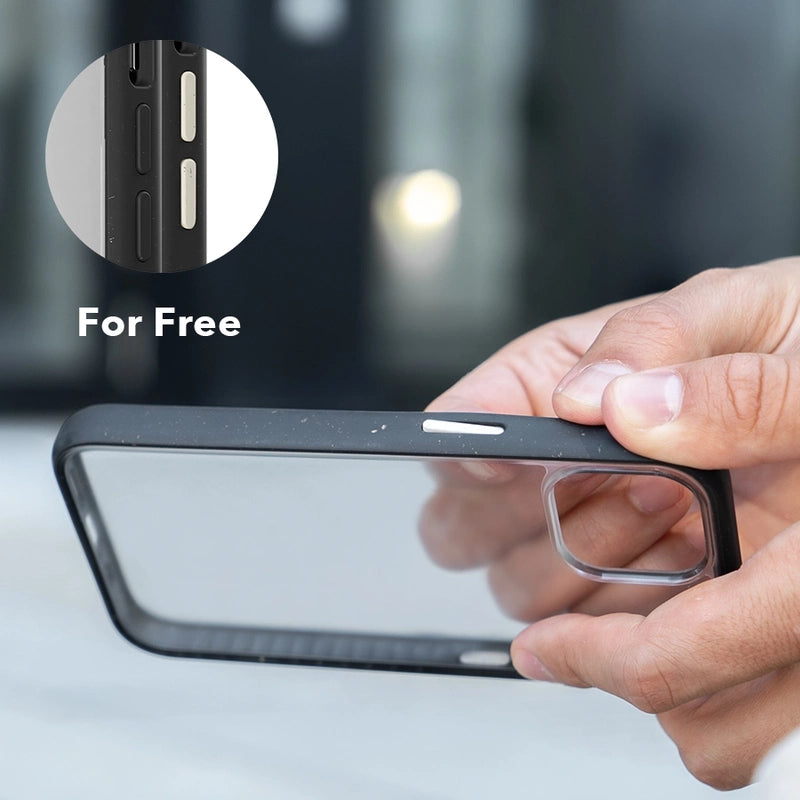 Iphone 14 clear phone case black
