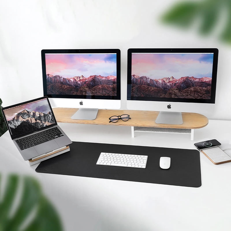 Desk Bundle Dual Large Oak