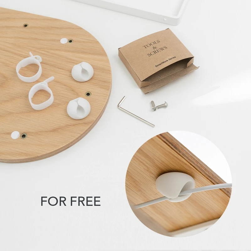 Desk Bundle Dual Large Oak