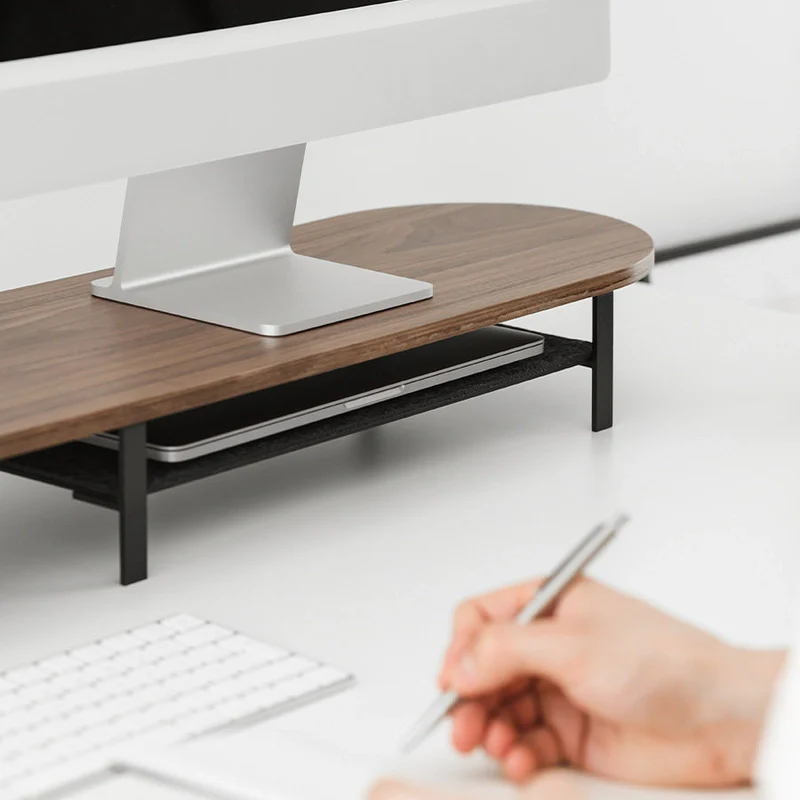 Desk Bundle Dual Large Walnut