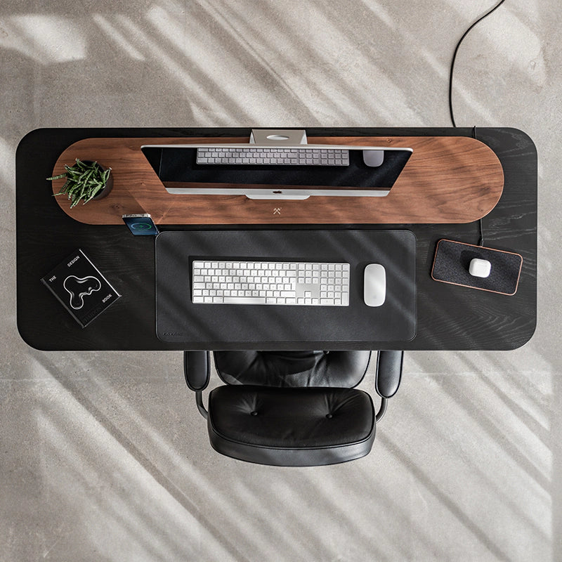 Wooden monitor stand for 2 monitors