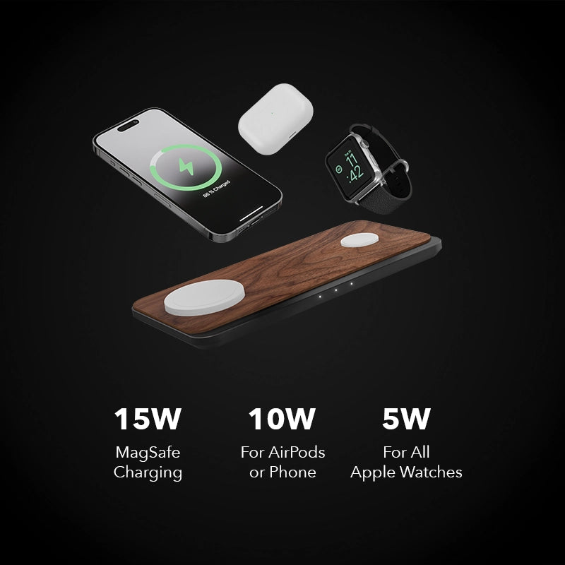 3-in-1 MagSafe & Apple Watch Charger & Power Adapter
