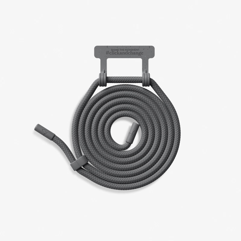 Replaceable necklace chain gray
