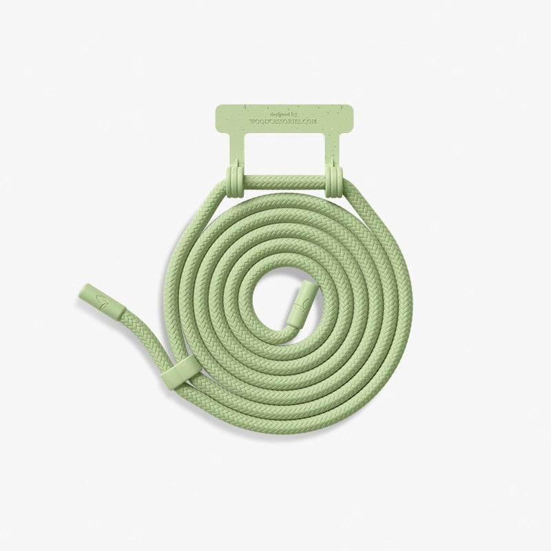 Replaceable necklace case chain pastel green