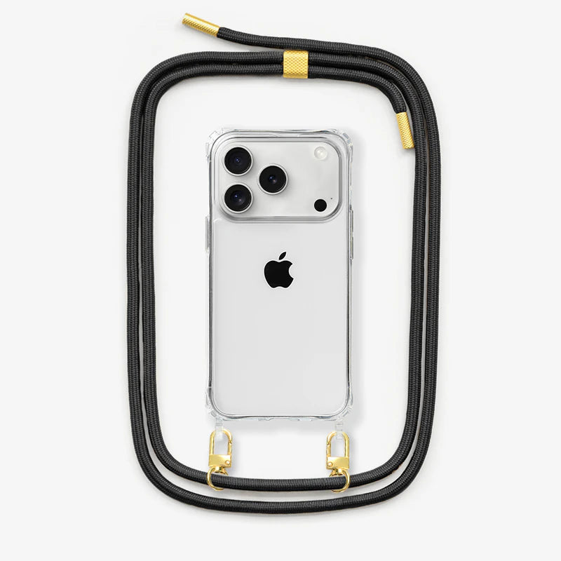 iPhone 17 Pro Crossbody Case Transparent Woodcessories