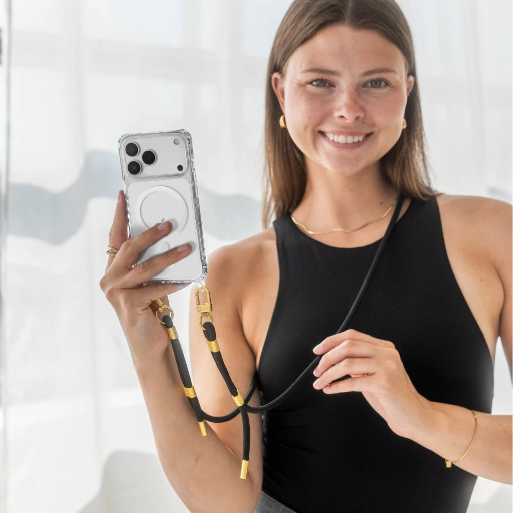 iPhone 17 Crossbody Case Transparent MagSafe