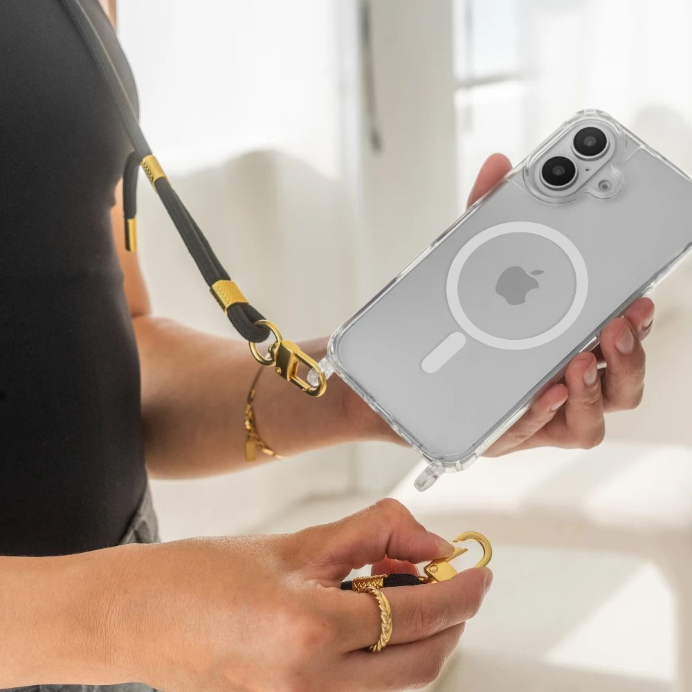iPhone 17 Crossbody Case Transparent MagSafe