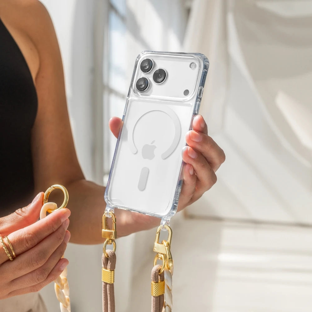 iPhone 17 Pro Max Crossbody Case Transparent MagSafe