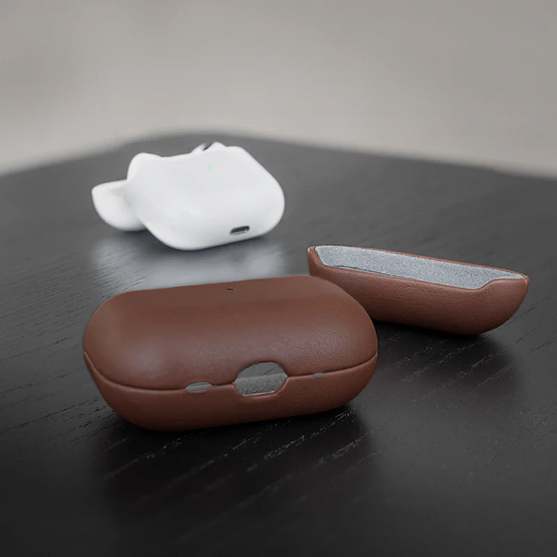 AirPods Case Leather Brown Vegan