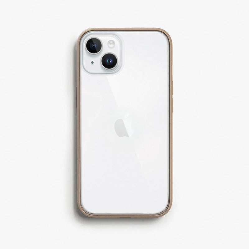 Iphone 14 transparent cell phone case brown