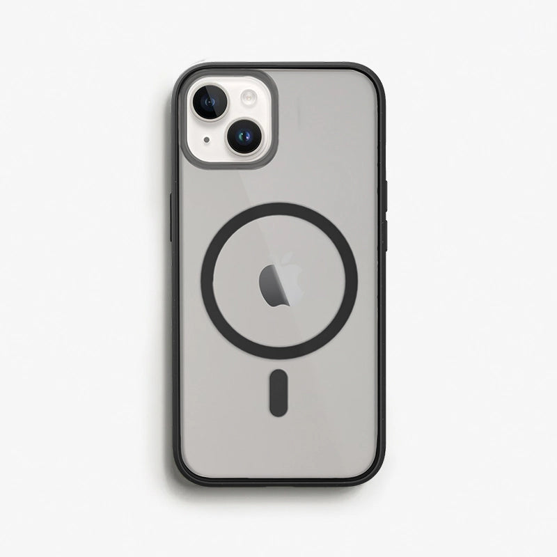 Iphone 14 clear MagSafe phone case black/ matte