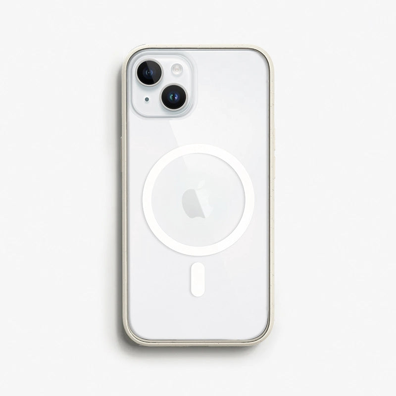 Iphone 14 Plus clear MagSafe phone case white / clear