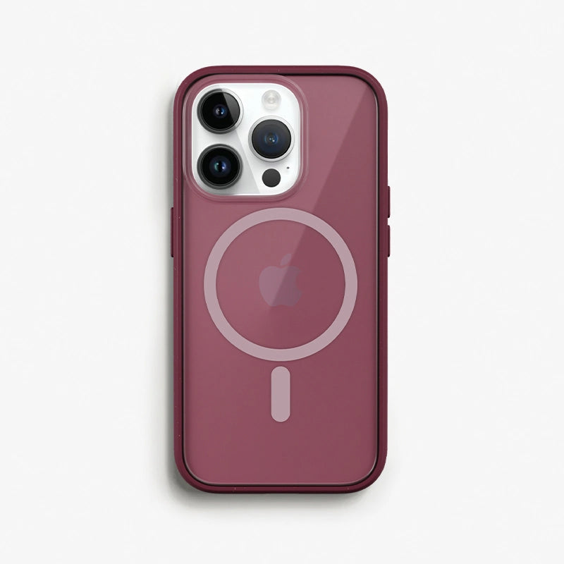 iPhone 14 Pro Clear Case MagSafe red/matt