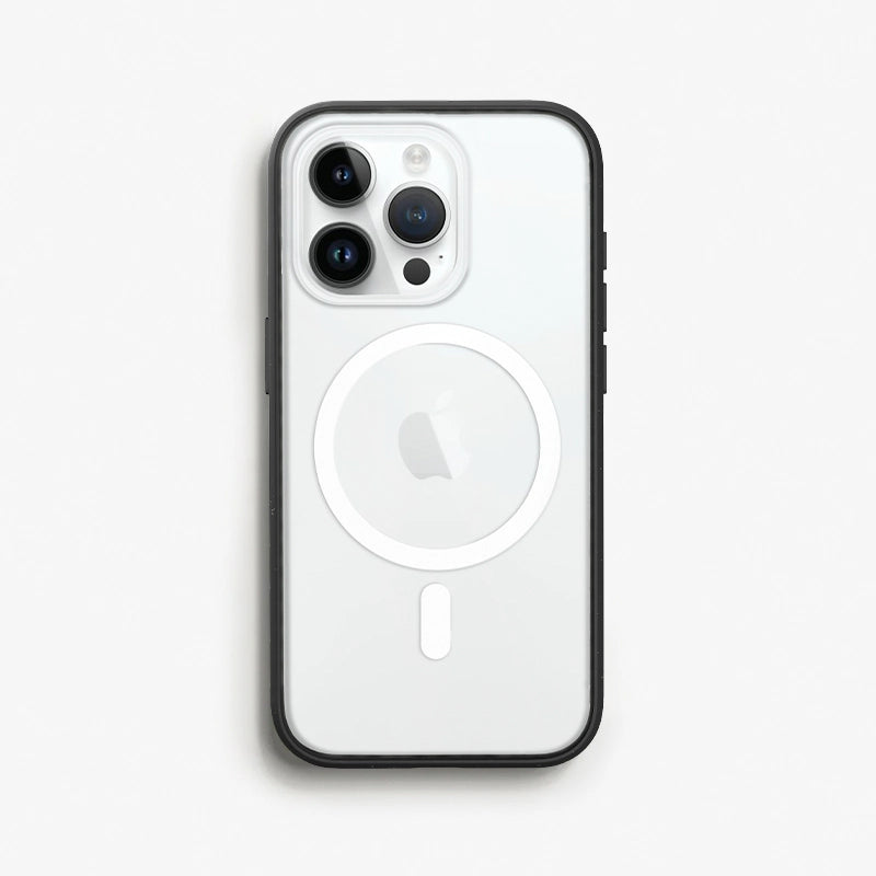 Iphone 15 Pro clear MagSafe phone case black/ clear