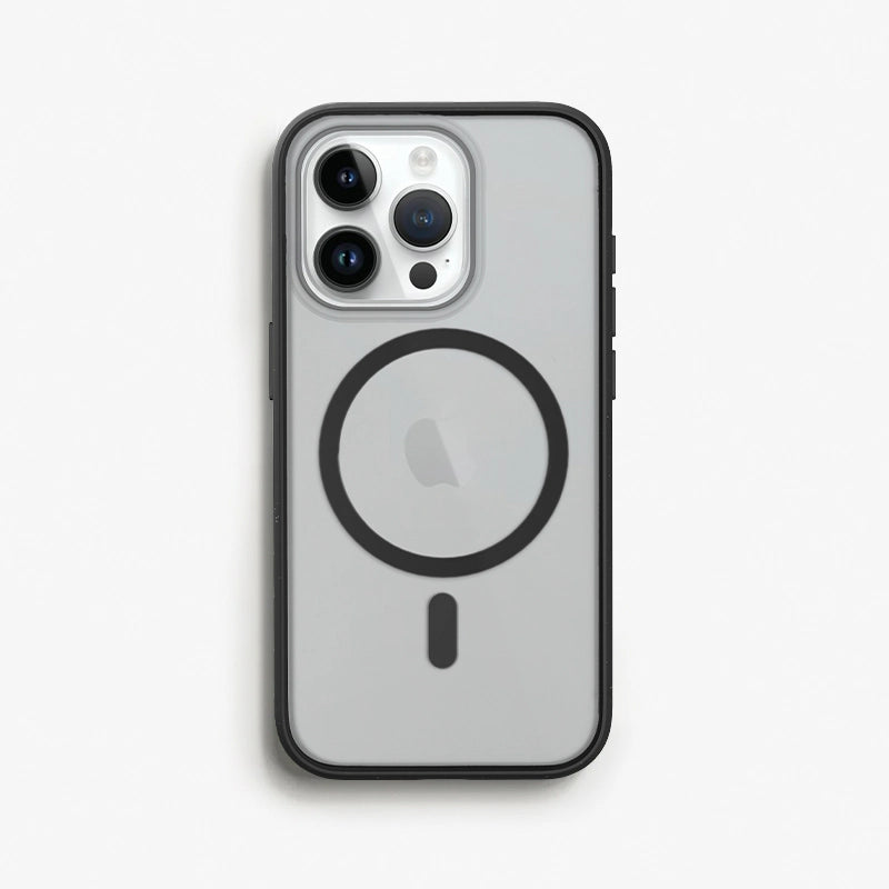 Iphone 15 pro clear MagSafe phone case black/ matte