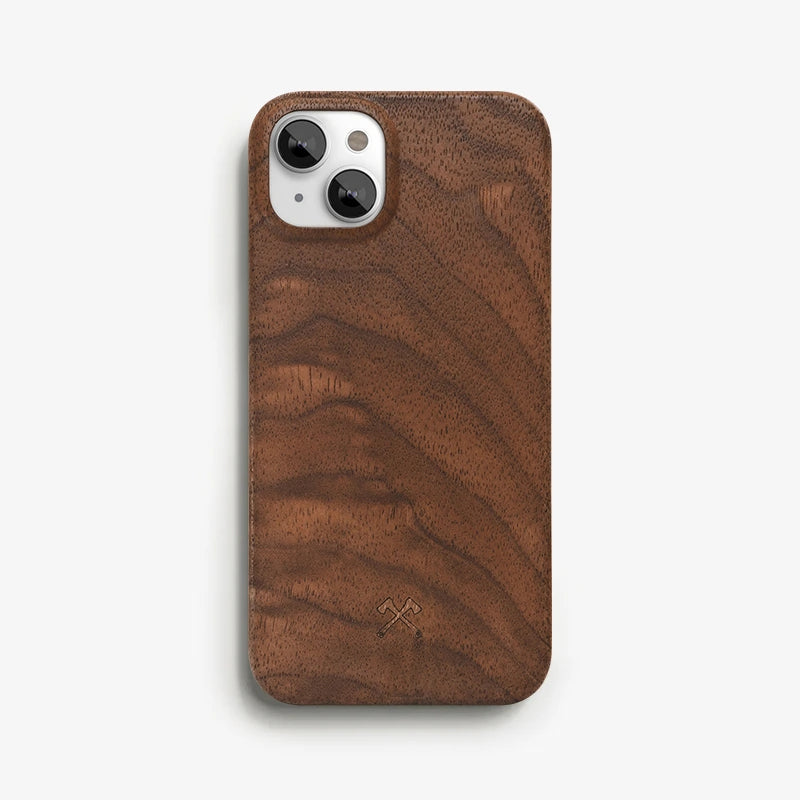 Apple iPhone 13 leather & wood combo cover