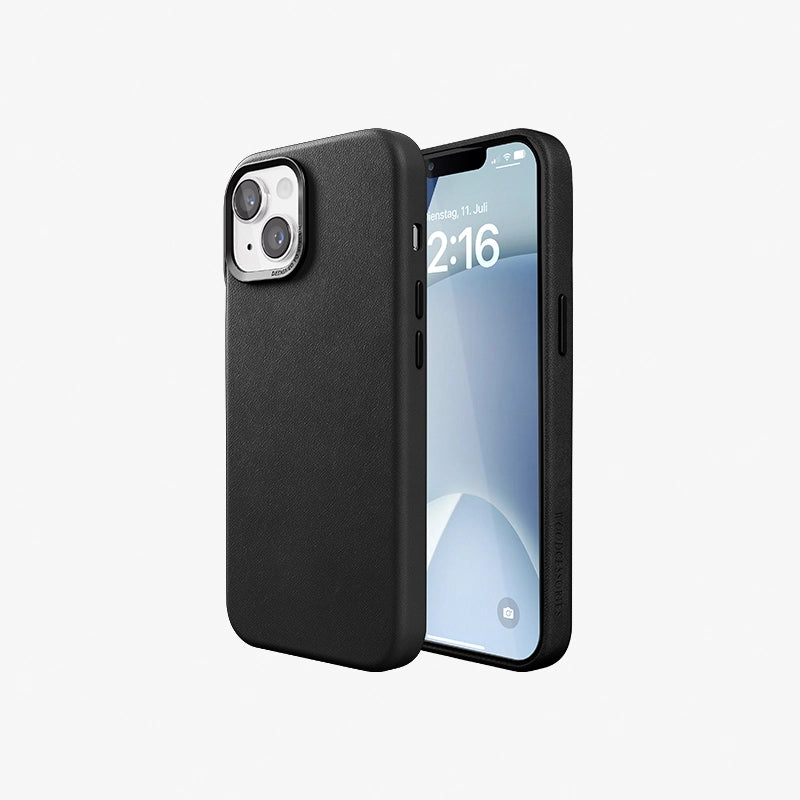 Vegan Leather Case iPhone 12 / 12 Pro Black