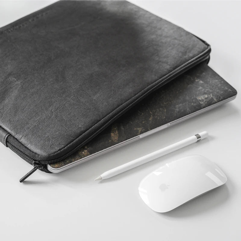 13" kraft paper laptop sleeve Sustainable Black