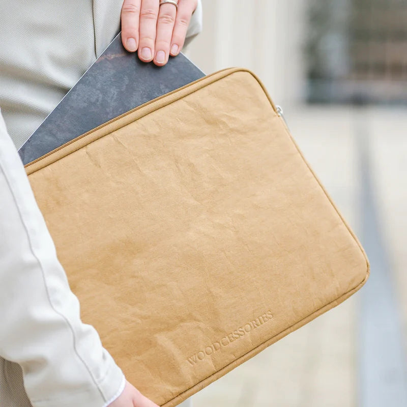 13" kraft paper laptop sleeve Sustainable Brown