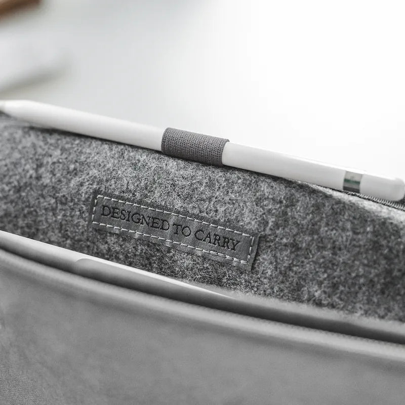 13" kraft paper laptop sleeve Sustainable Gray