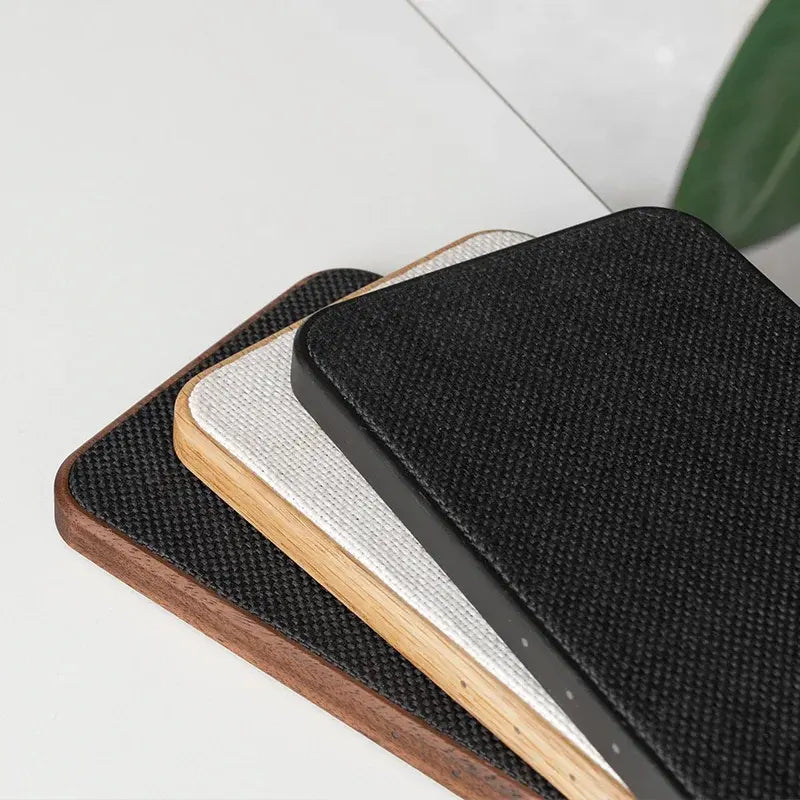 Wood Walnut Inductive Charging Station