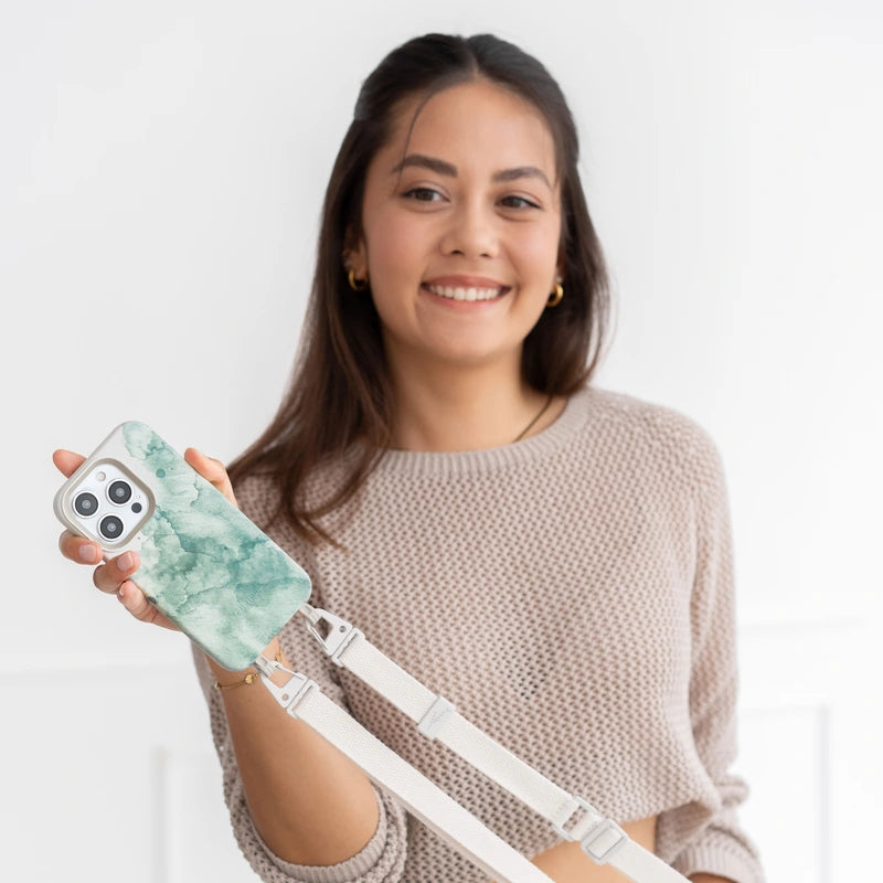 Crossbody Case Aqua Green iPhone 16 Pro