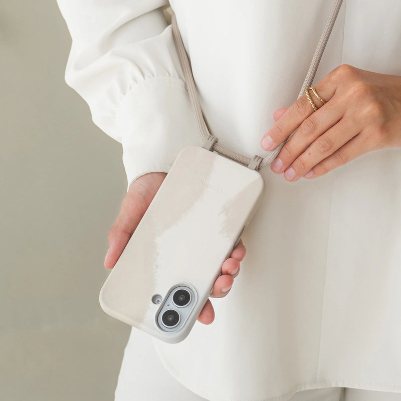 Crossbody Case iPhone 16 Pro White