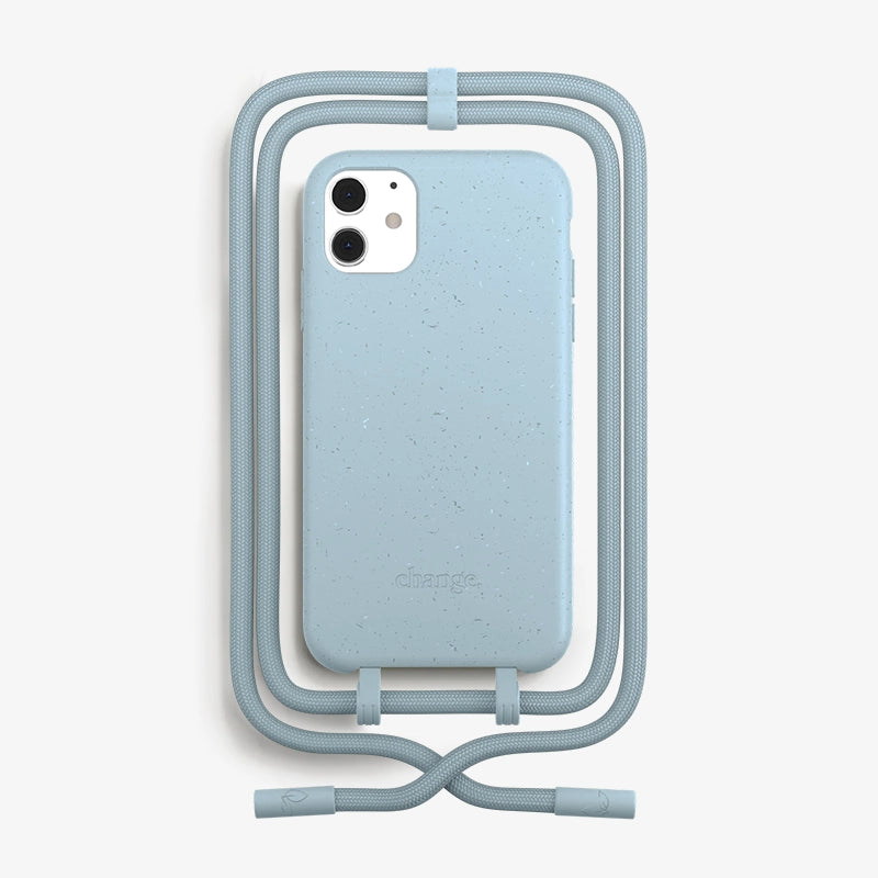 IPhone 11/ Xr Crossbody Case pastel blue