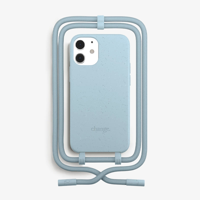 IPhone 12 Mini Crossbody Case Detachable Pastel Blue