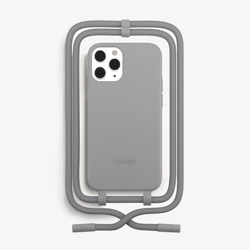 IPhone 12 Pro Crossbody Case Detachable Grey