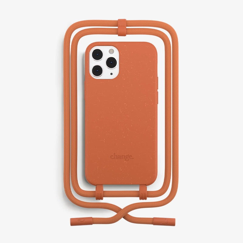 IPhone 12/ 12 Pro Crossbody Case Detachable Orange
