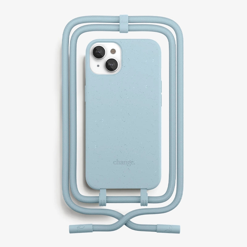 Iphone 13 Mini Crossbody Case Detachable Pastel Blue
