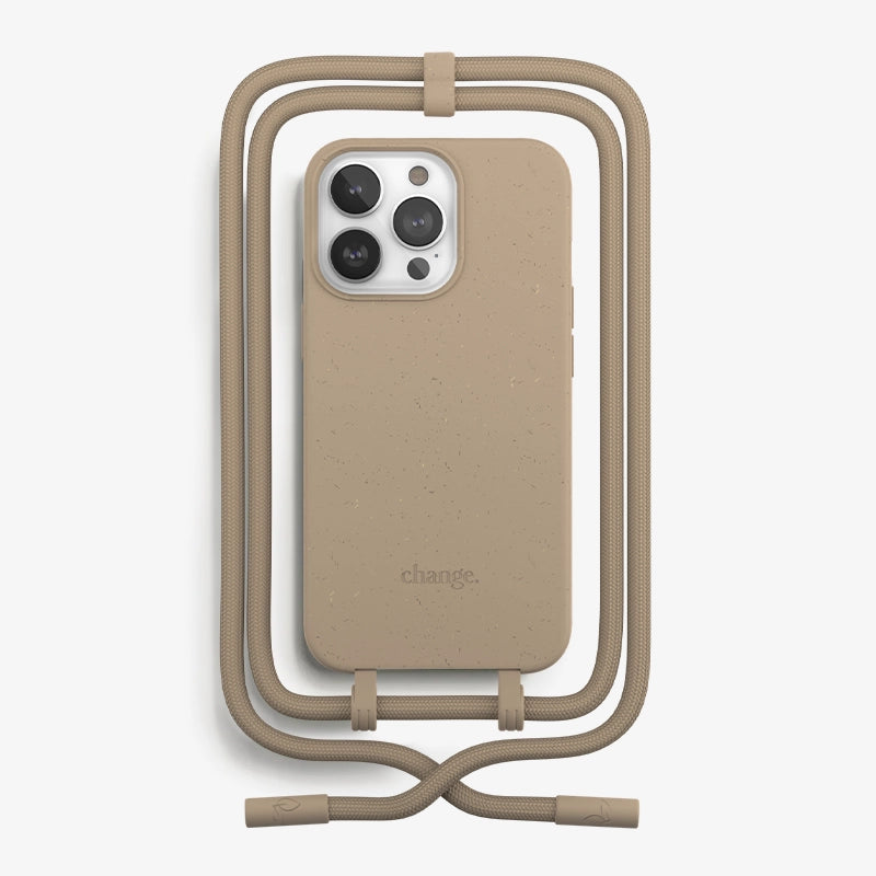 Iphone 13 Pro Crossbody Case Detachable Brown