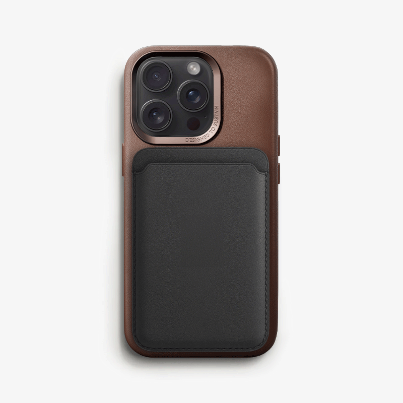 Vegan Leather Case iPhone 13 Pro Brown