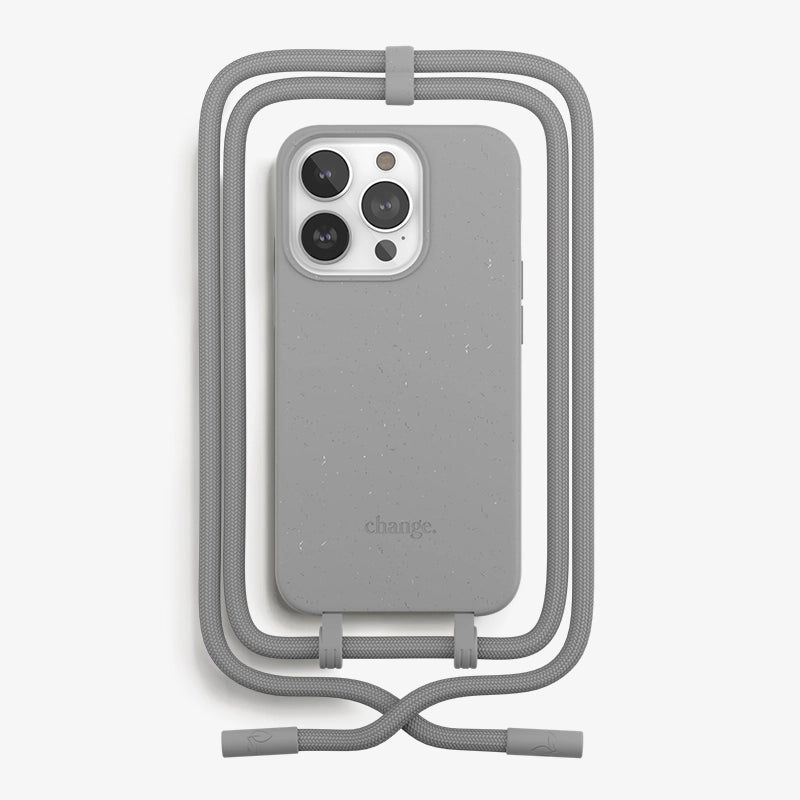 IPhone 14 Pro Crossbody Case Detachable Grey