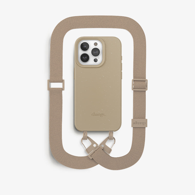 Sustainable necklace case, crossbody phone cases with strap