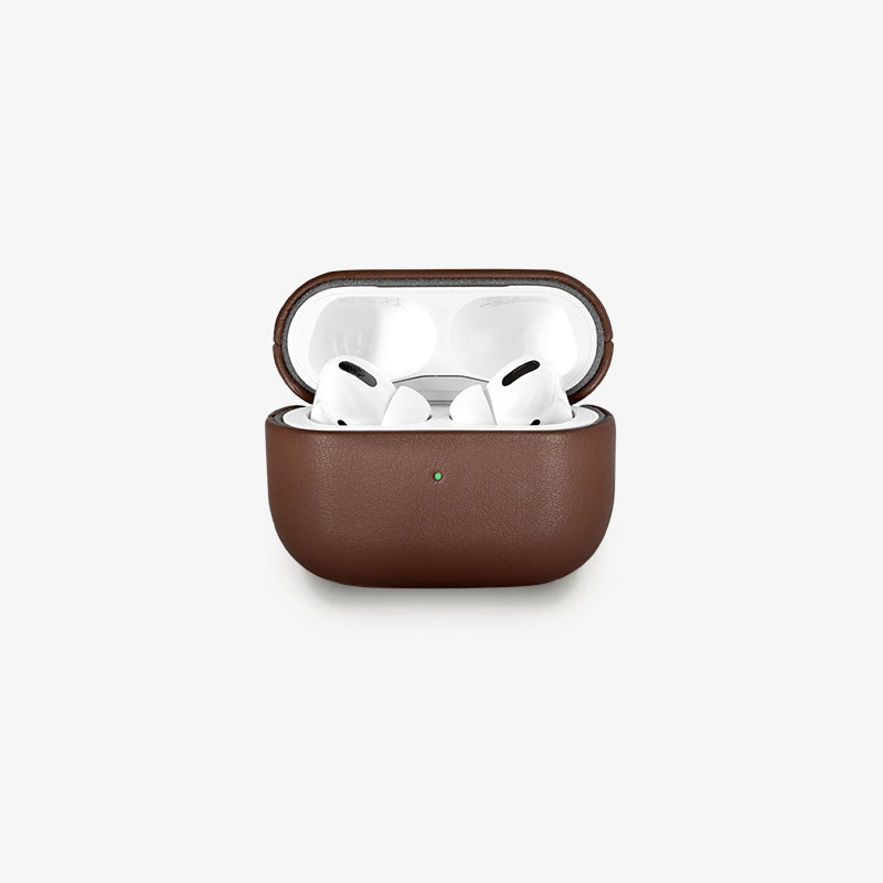 AirPods Case Leather Brown Vegan
