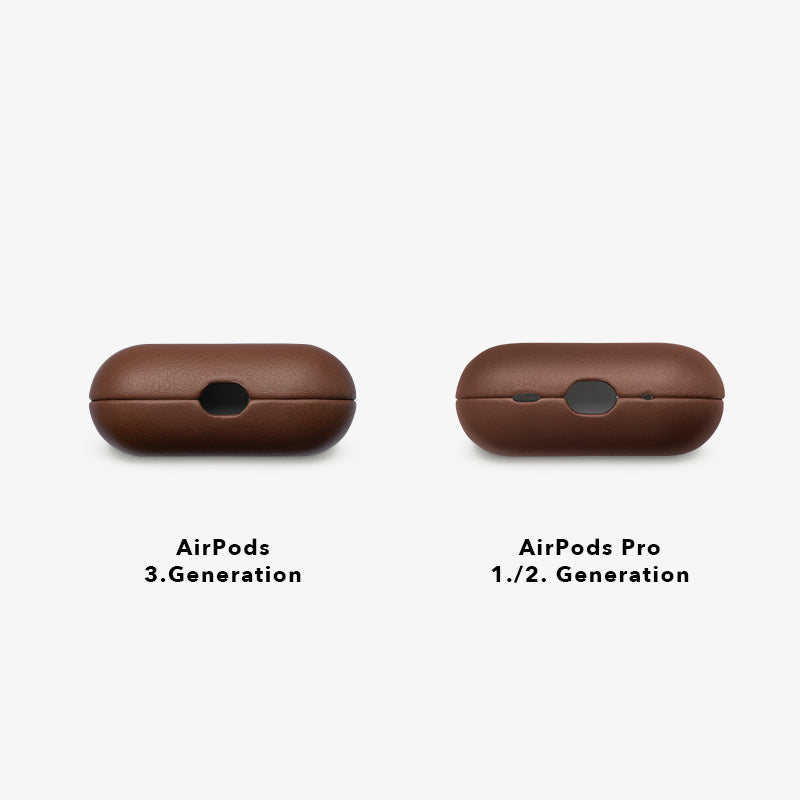 AirPods Case Leather Brown Vegan