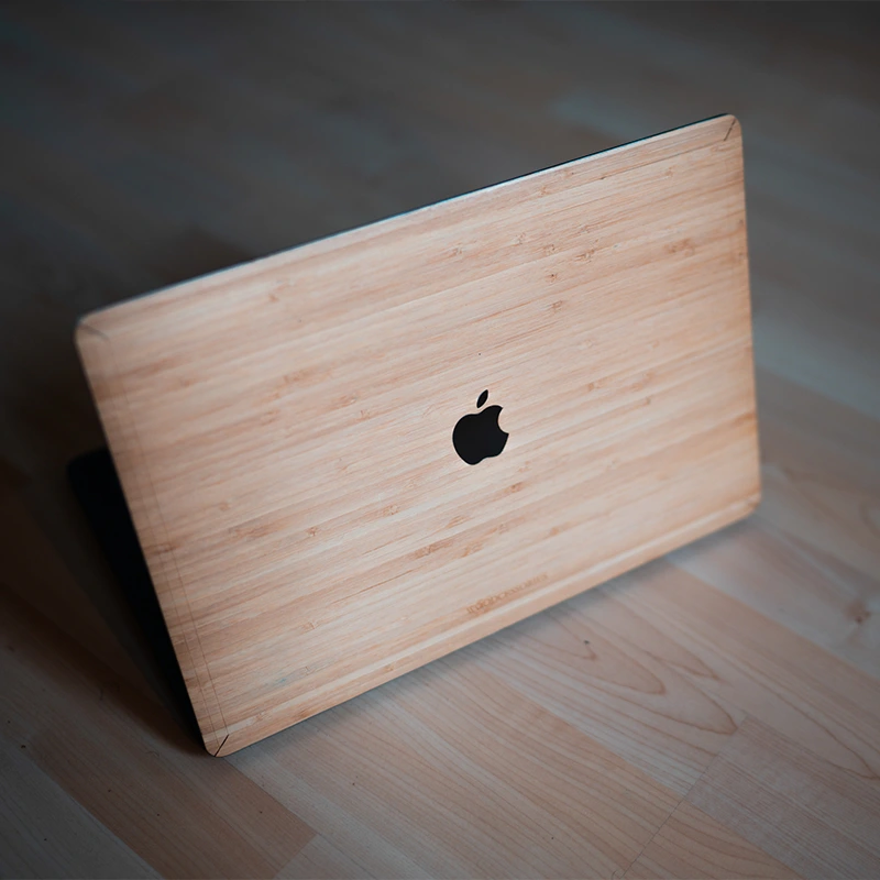 macbook cover wood