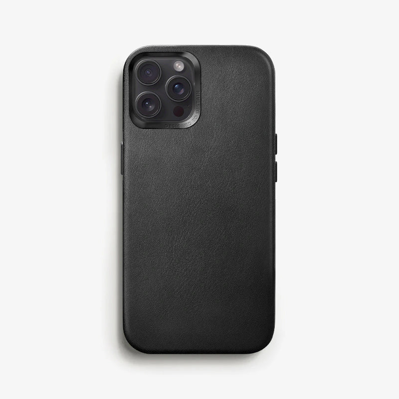 Vegan Leather Case iPhone 12 / 12 Pro Black