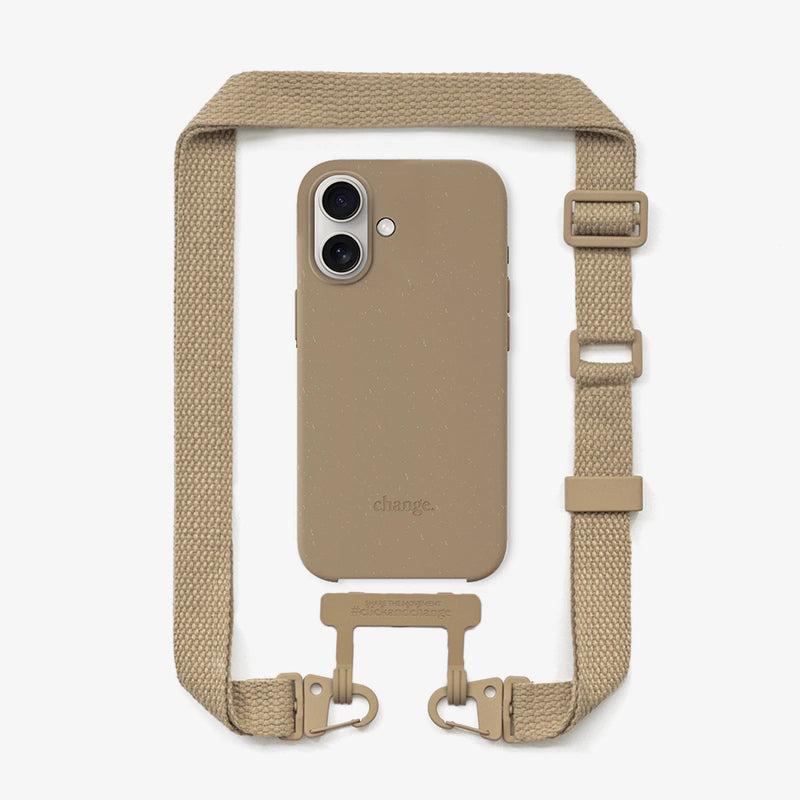 iPhone 16 cell phone case with strap