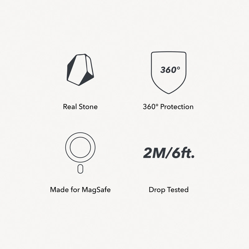 Iphone 15 Pro Max stone MagSafe phone case