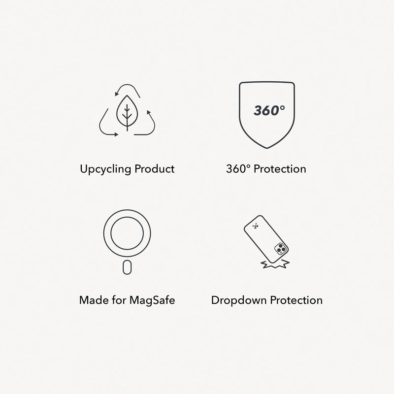 Iphone 14 Pro clear MagSafe case black/ matte