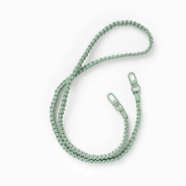 Removable braided cord Jade Green