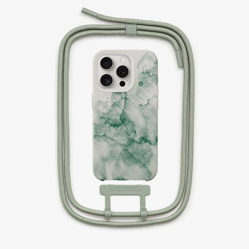 Crossbody Case Aqua Green iPhone 16 Pro