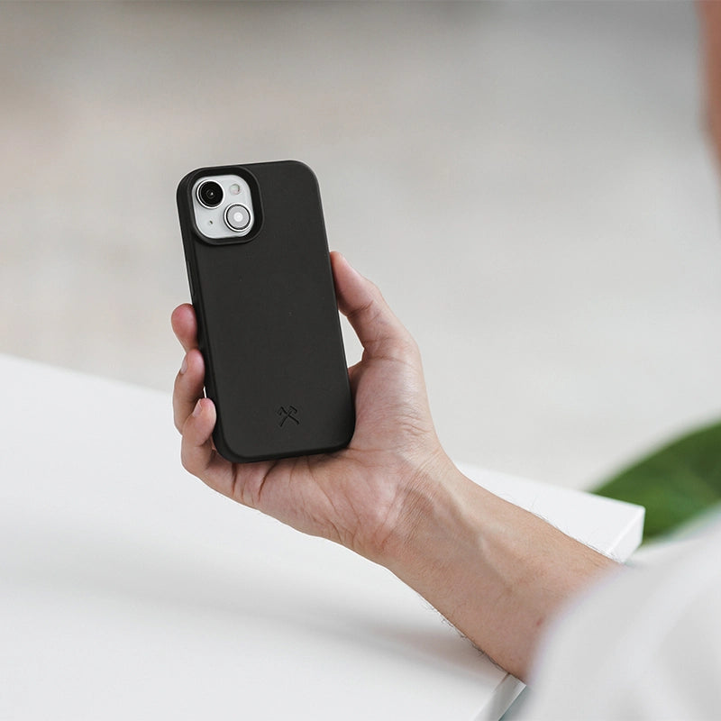 Iphone 15 Plus sustainable organic phone case black