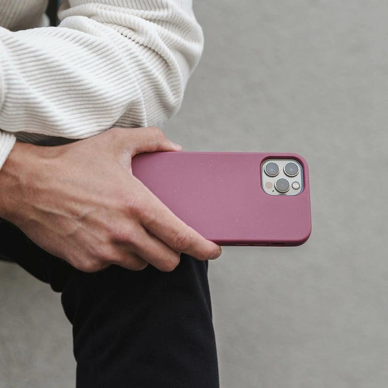 iPhone 12 Mini phone case sustainable wine red