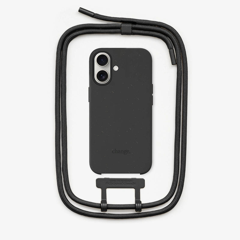 iPhone 16 Crossbody Case Black