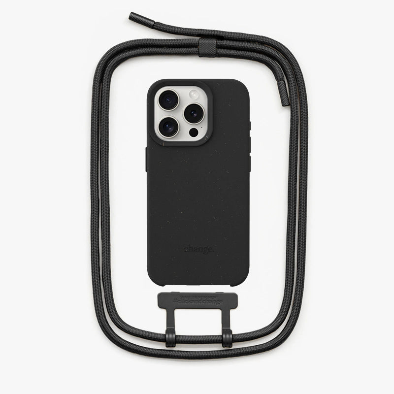 iPhone 16 Pro Max Crossbody Case Black